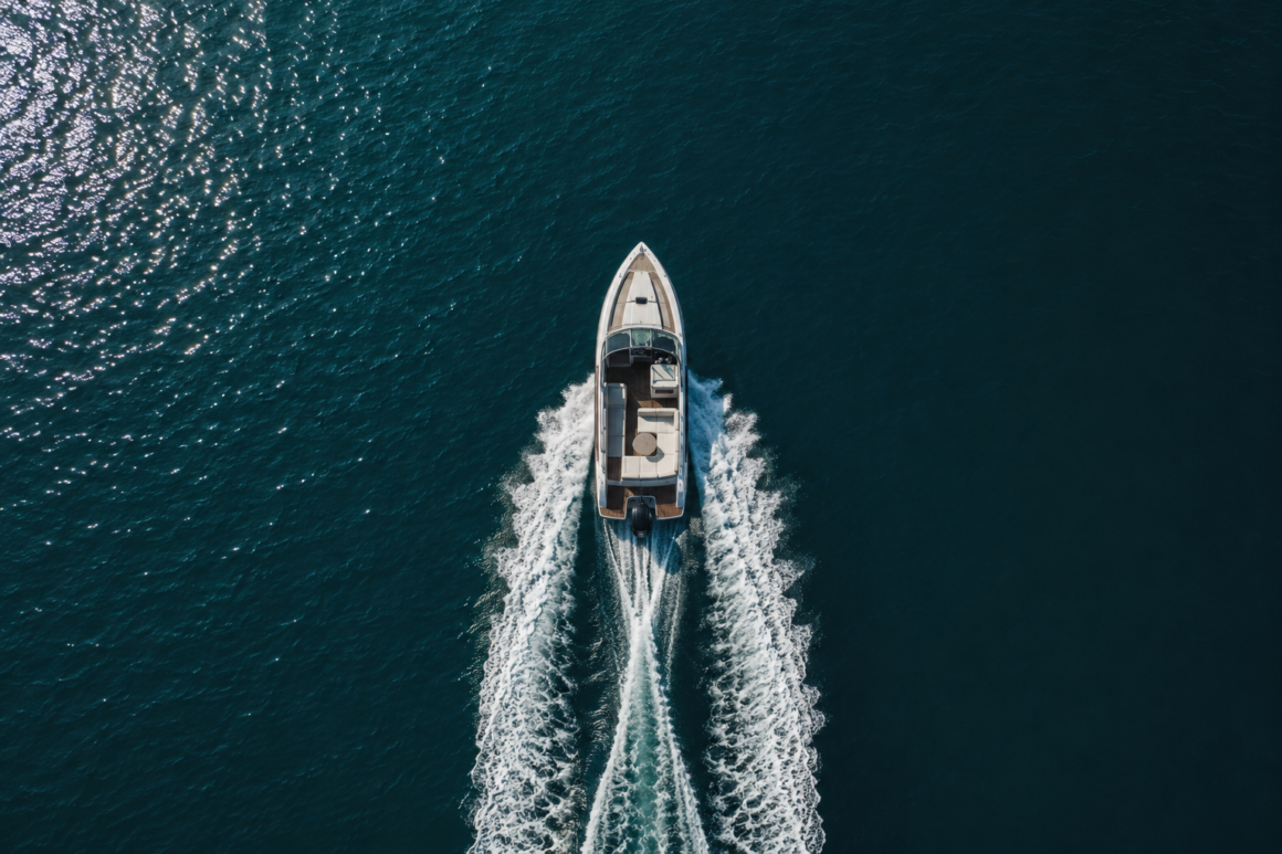 boat driving through the water