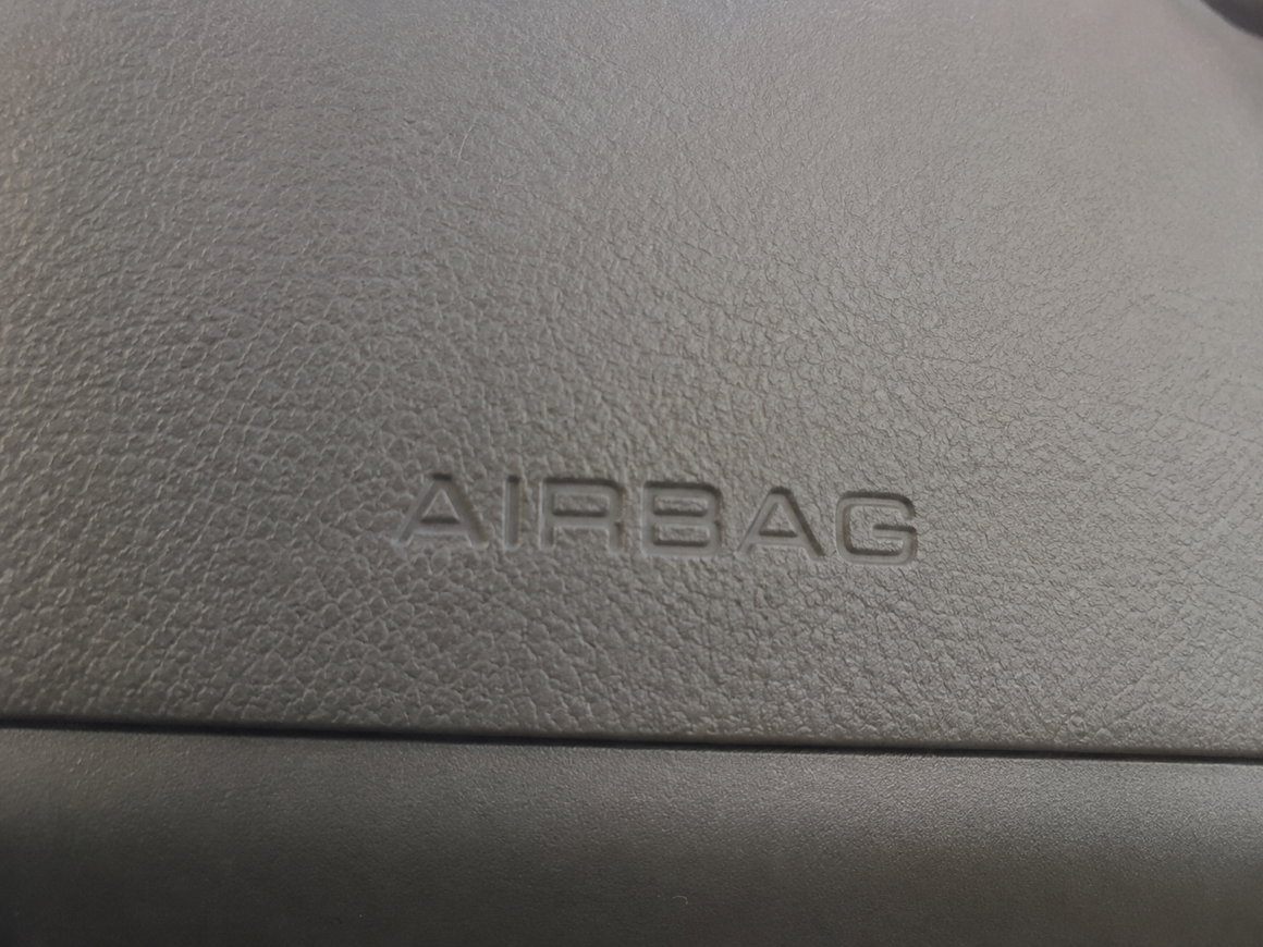 airbag text on a car dashboard